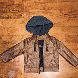 Stylish Brown Kids Jacket with Hood